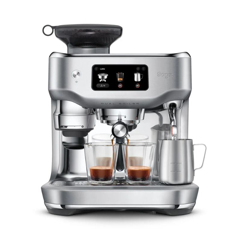 SAGE ORACLE DUAL BOILER ESPRESSO MACHINE STAINLESS STEEL HERO IMAGE