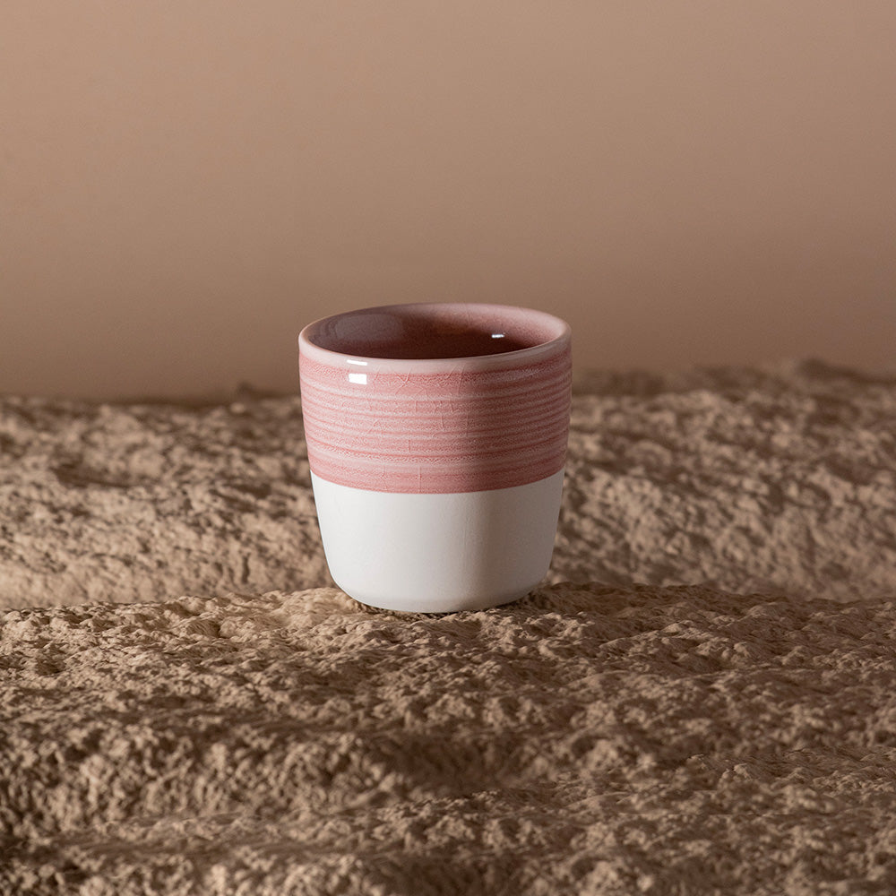Loveramics Dale Harris Champions Signature Crackle Glaze Cappuccino Cup (200ml) - Pink