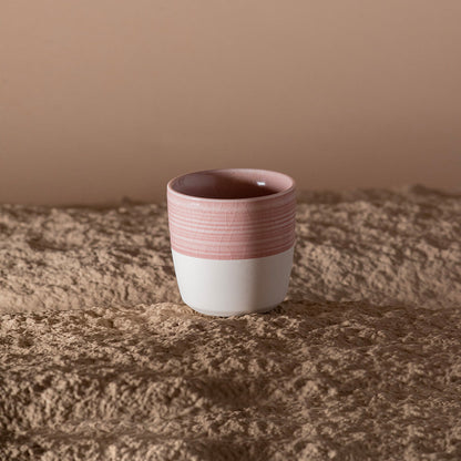Loveramics Dale Harris Champions Signature Crackle Glaze Flat White Cup (150ml) - Pink