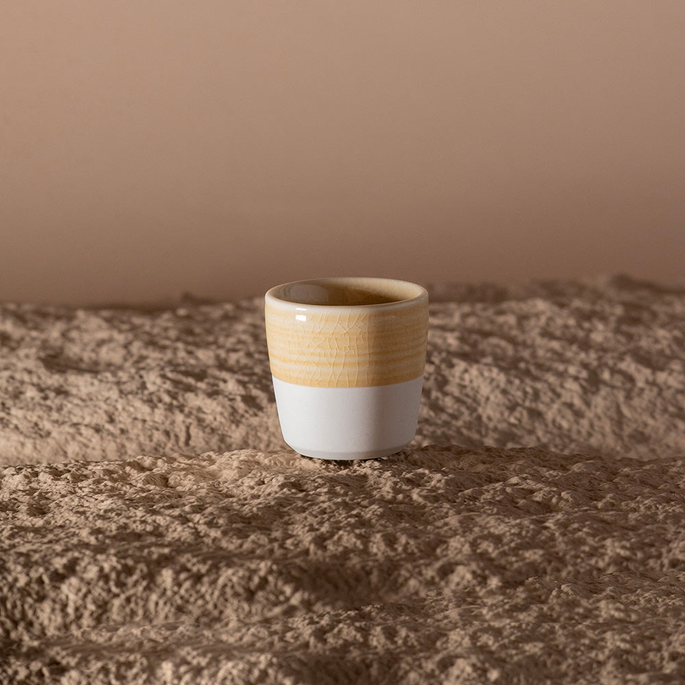 Loveramics Dale Harris Champions Signature Crackle Glaze Espresso Cup (80ml) - Yellow