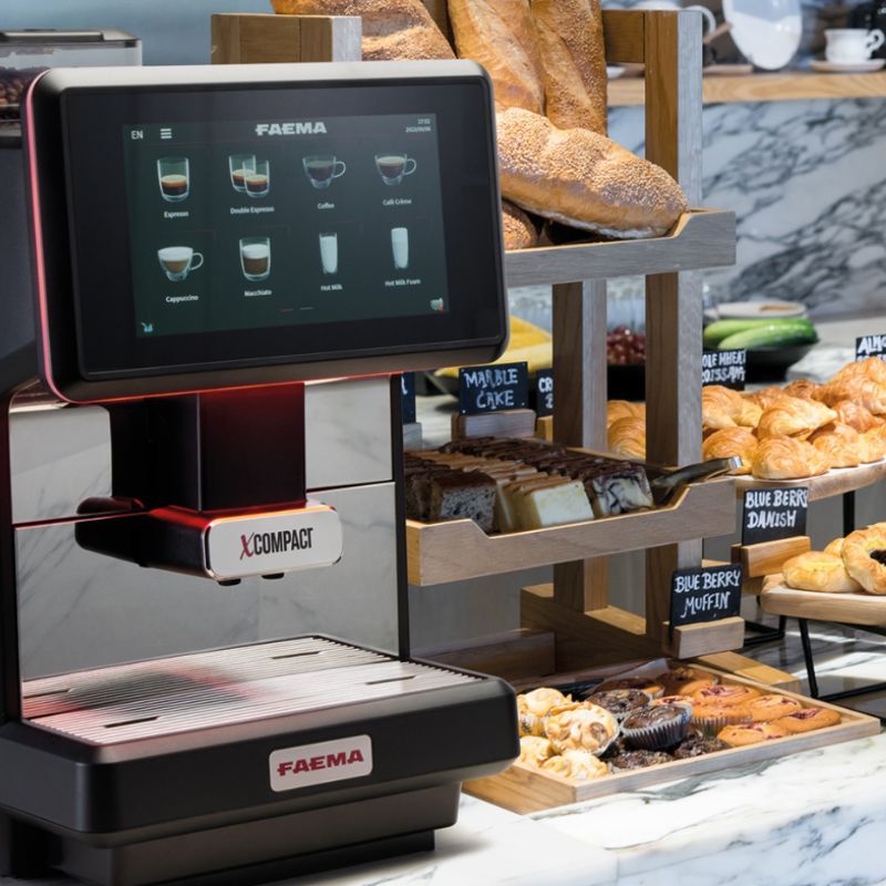 Faema X Compact Bean to Cup Machine - Touch Screen, Custimizable, 2 Litre, 8 Litre Image 2