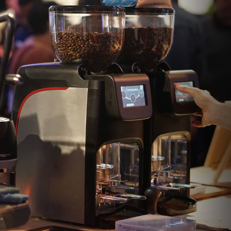 Faema Groundbreaker Coffee Grinder - Touch Screen Display, Perfect Grinding System, Barista Drive System Image 2