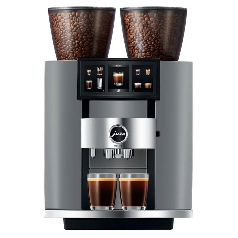 Jura GIGA W10 Bean to Cup Coffee Machine - Automatic, Commercial, 2.6L Water Tank, 2 x 650g Bean Container Image 2