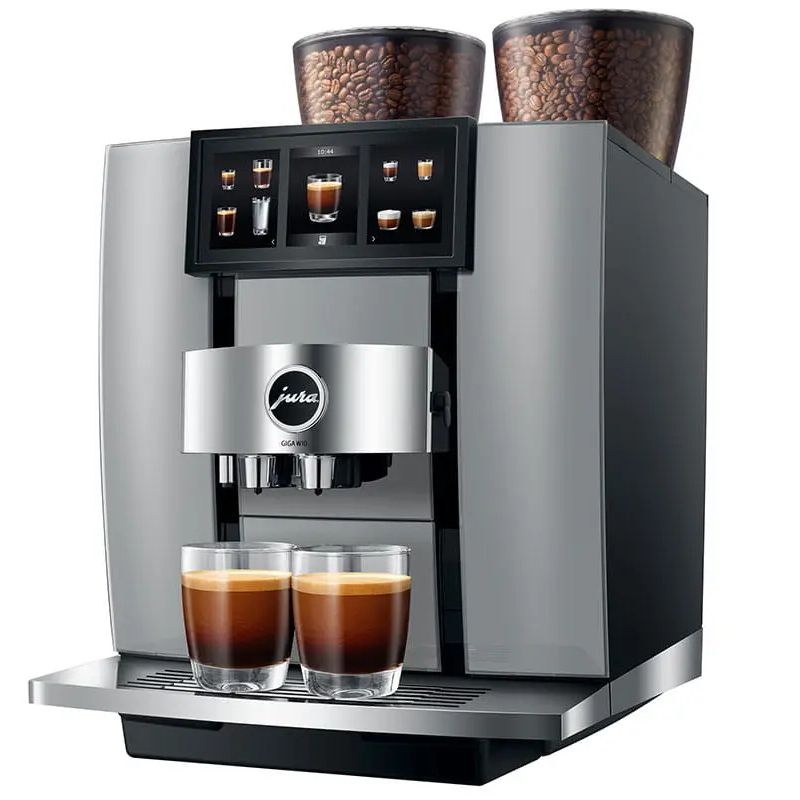 Jura GIGA W10 Bean to Cup Coffee Machine - Automatic, Commercial, 2.6L Water Tank, 2 x 650g Bean Container Hero Image