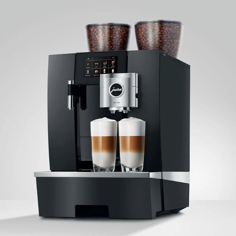 Jura GIGA X8c Bean to Cup Coffee Machine - Automatic, Commercial, 2 x 650g Bean Container, Permanent Water Connection Image 3