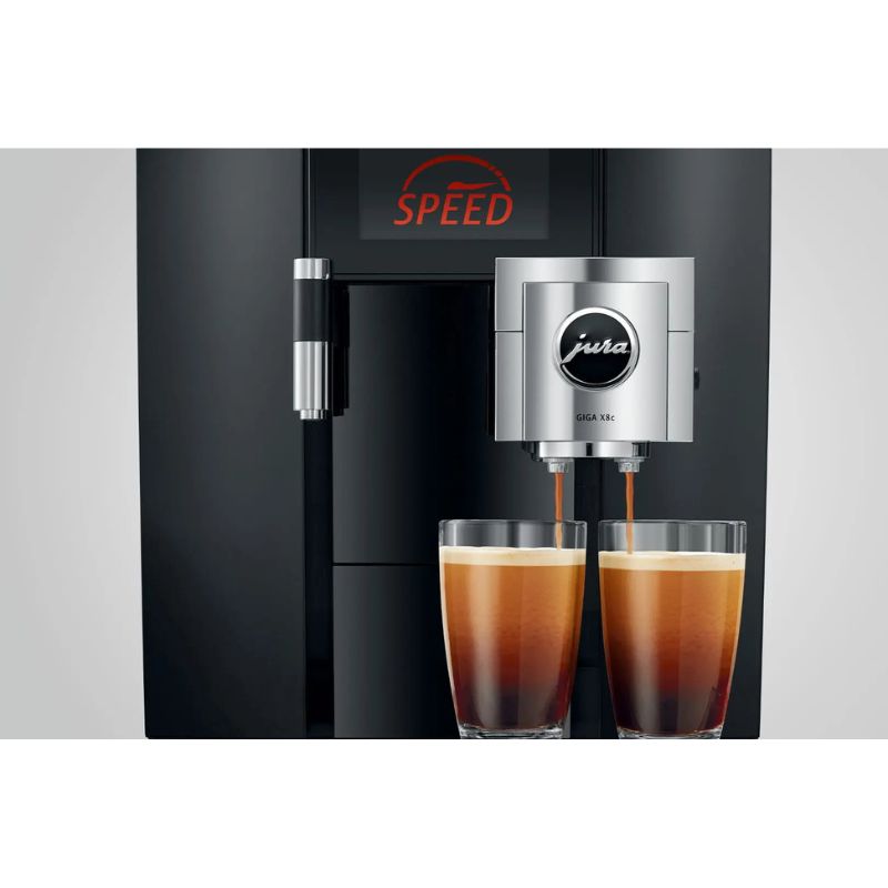 Jura GIGA X8c Bean to Cup Coffee Machine - Automatic, Commercial, 2 x 650g Bean Container, Permanent Water Connection Image 5