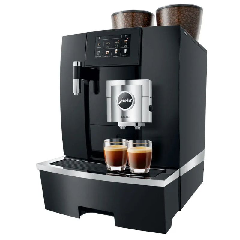 Jura GIGA X8c Bean to Cup Coffee Machine - Automatic, Commercial, 2 x 650g Bean Container, Permanent Water Connection Hero Image