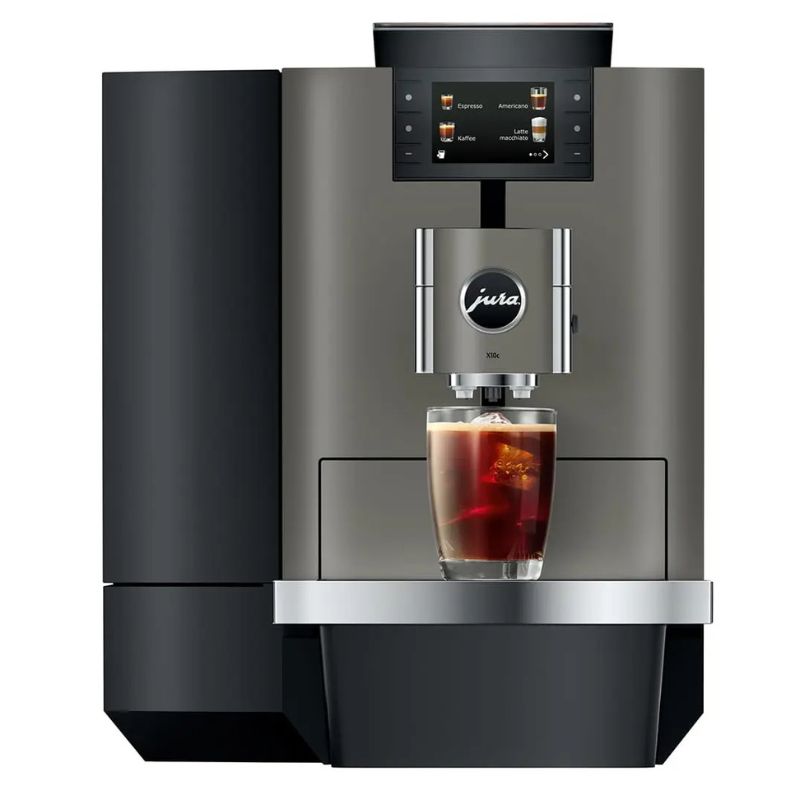 Jura X10c Bean to Cup Coffee Machine - Automatic, Commercial, 2.8L Water Tank, 500g Bean Container, Permanent Water Connection Image 2