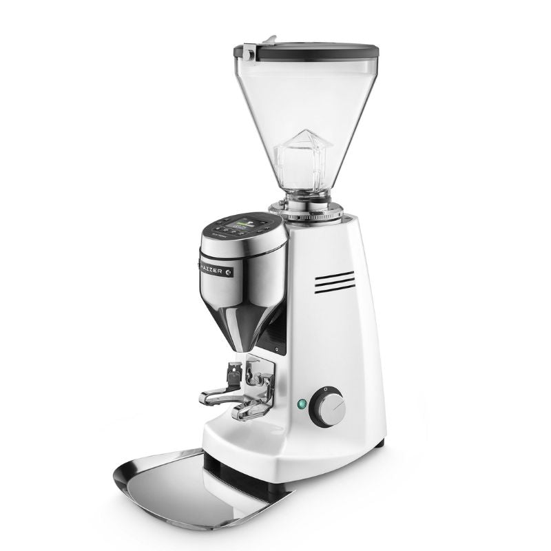 Mazzer Super Jolly G Coffee Grinder – Grind by Weight, 64mm Flat Burrs White Image