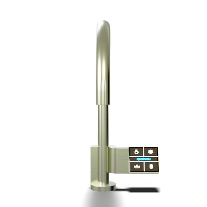 Quatreau TouchTap™ - One tap, five functions, the only touchscreen tap of its kind, Boiling, Chilled, Sparkling & Filtered Water Tap Brushed Brass Image