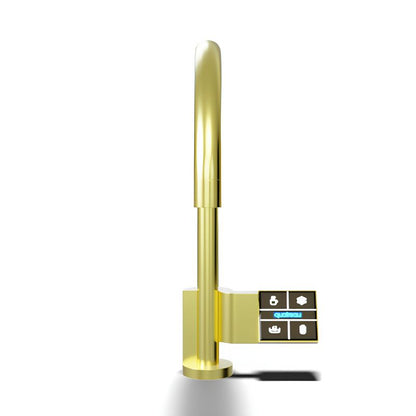Quatreau TouchTap™ - One tap, five functions, the only touchscreen tap of its kind, Boiling, Chilled, Sparkling & Filtered Water Tap Brushed Gold Image