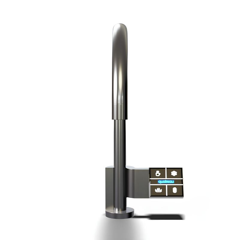 Quatreau TouchTap™ - One tap, five functions, the only touchscreen tap of its kind, Boiling, Chilled, Sparkling & Filtered Water Tap Brushed Gun Metal Image