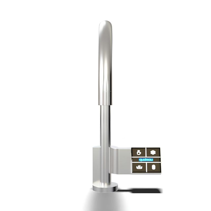 Quatreau TouchTap™ - One tap, five functions, the only touchscreen tap of its kind, Boiling, Chilled, Sparkling & Filtered Water Tap Brushed Stainless Steel Image