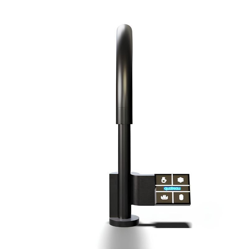 Quatreau TouchTap™ - One tap, five functions, the only touchscreen tap of its kind, Boiling, Chilled, Sparkling & Filtered Water Tap Matte Black Image
