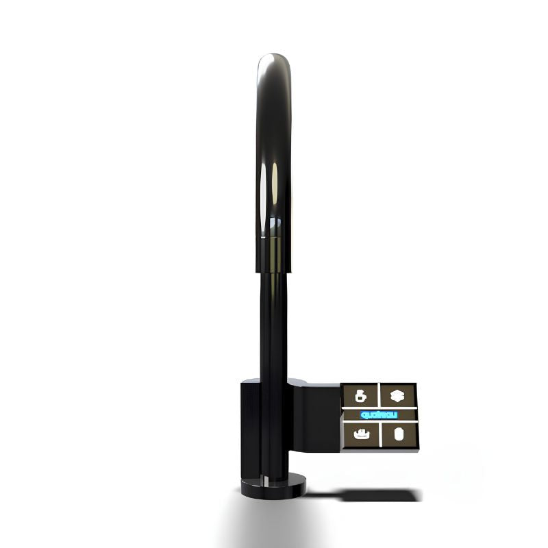 Quatreau TouchTap™ - One tap, five functions, the only touchscreen tap of its kind, Boiling, Chilled, Sparkling & Filtered Water Tap Polished Gun Metal Image