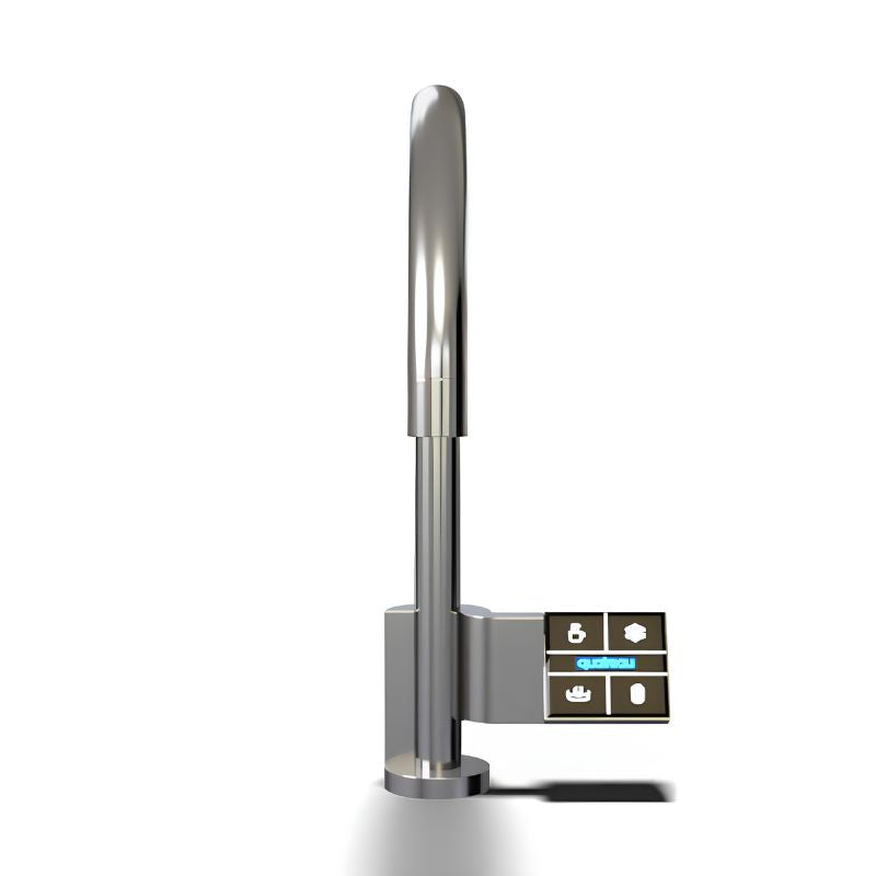 Quatreau TouchTap™ - One tap, five functions, the only touchscreen tap of its kind, Boiling, Chilled, Sparkling & Filtered Water Tap Polished Stainless Steel Image