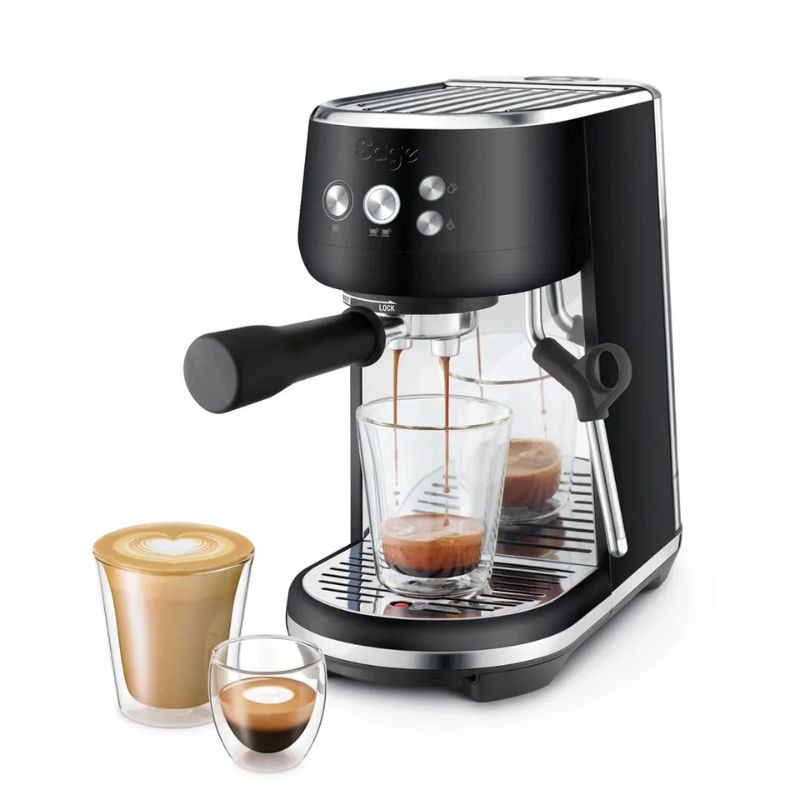SAGE BAMBINO ESPRESSO MACHINE BLACK TRUFFLE IMAGE 5
