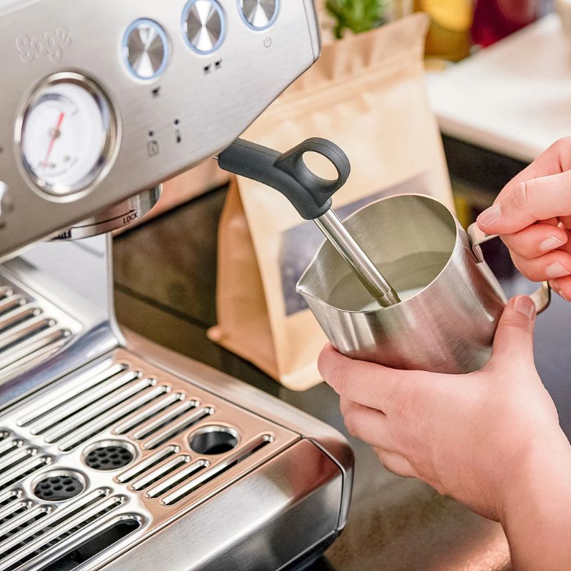 SAGE BARISTA EXPRESS IMPRESS ESPRESSO MACHINE STAINLESS STEEL IMAGE 6