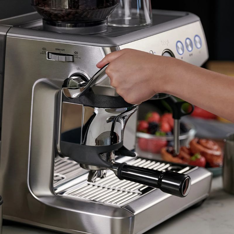 SAGE BARISTA EXPRESS IMPRESS ESPRESSO MACHINE STAINLESS STEEL IMAGE 10