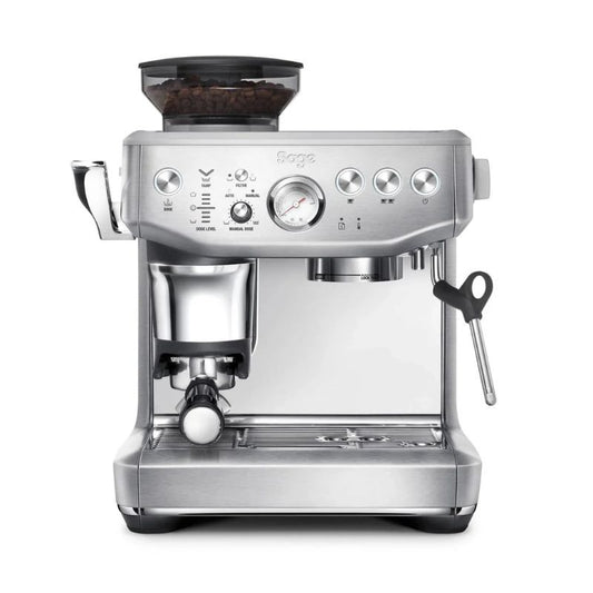 SAGE BARISTA EXPRESS IMPRESS ESPRESSO MACHINE STAINLESS STEEL HERO IMAGE