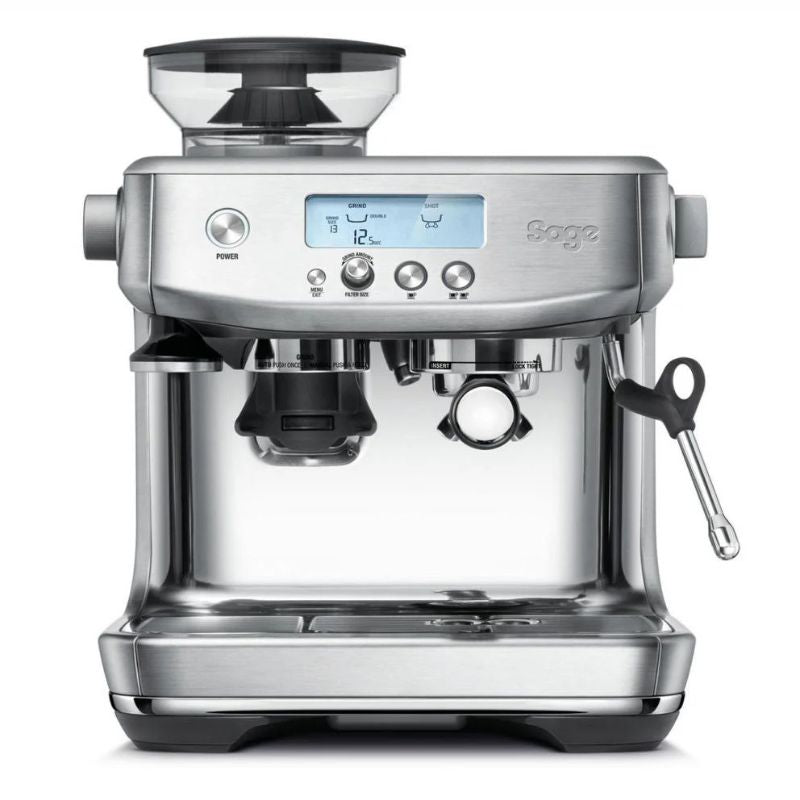 SAGE BARISTA PRO ESPRESSO MACHINE STAINLESS STEEL HERO IMAGE