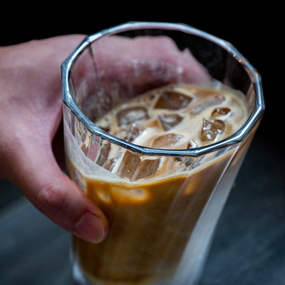 Loveramics Urban Glass Twisted Latte Glass 360ml (Clear)