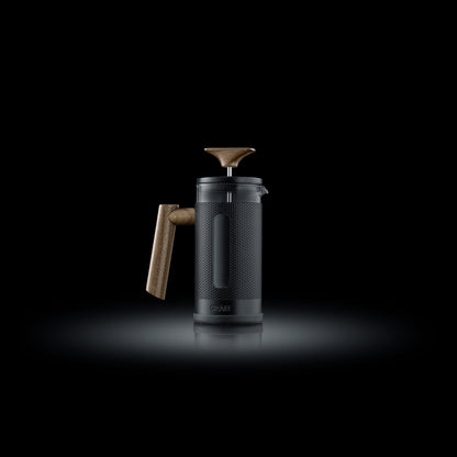 Graef French Press Coffee Maker 350ml - Black, Real Wood Handle Image 2