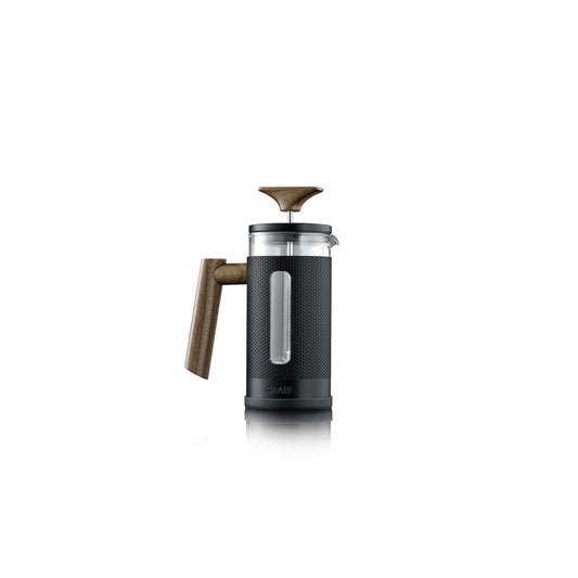 Graef French Press Coffee Maker 350ml - Black, Real Wood Handle Hero Image