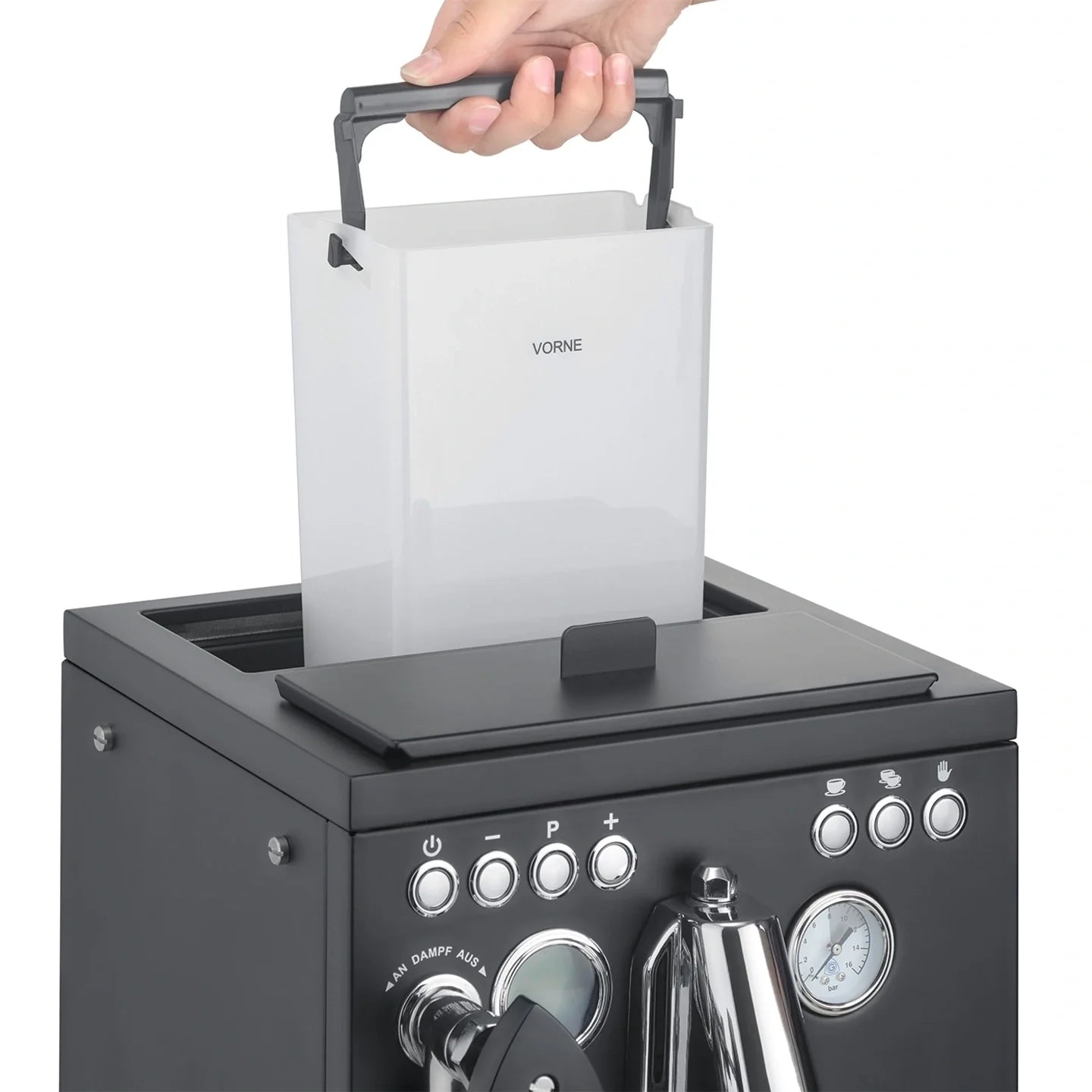 Graef Batessa Espresso Machine - PID, Programmable, Cool Touch Steam Wand Image 7