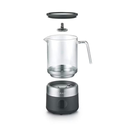 Glass Milk Frother MS802 - 360 Degree Base Station, Removable Whisk Image 8