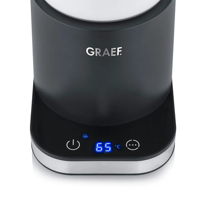 Graef Glass Induction Milk Frother - Black, 6 Automatic Programmes Image 6