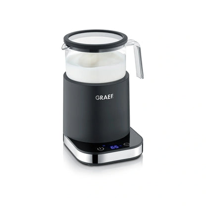 Graef Glass Induction Milk Frother - Black, 6 Automatic Programmes Hero Image