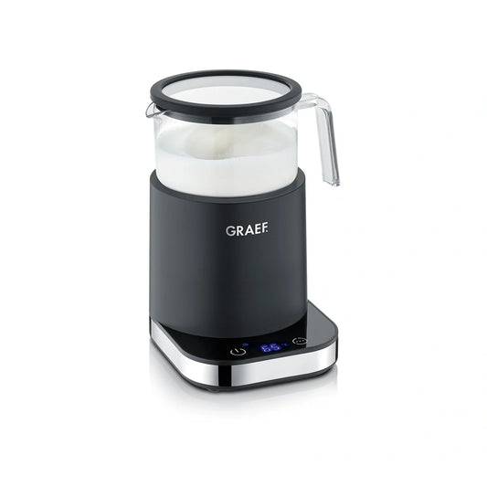 Graef Glass Induction Milk Frother - Black, 6 Automatic Programmes Hero Image