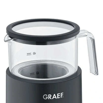 Graef Glass Induction Milk Frother - Black, 6 Automatic Programmes Image 4