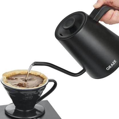 Graef Pour-over Kettle - Black Matt, LED Display, 1200W Rapid Heating Image 3