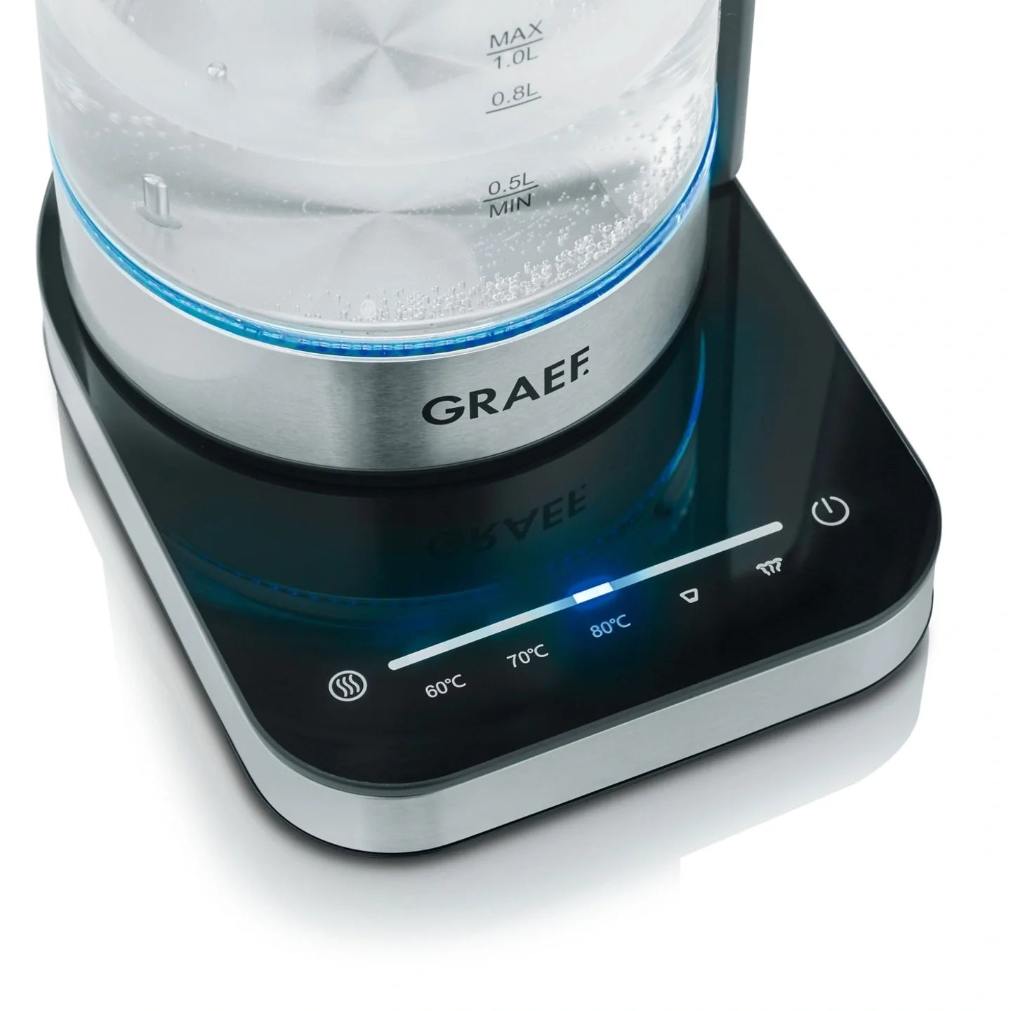 Graef Glass Kettle & Tea Maker - Duran Glass, Filter Coffee Mode Image 2