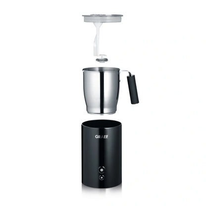 Graef Electric Milk Frother - Black, Auto Switch Off, Compact Design Image 2