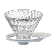Hario V60 Glass Coffee Dripper White Size 02