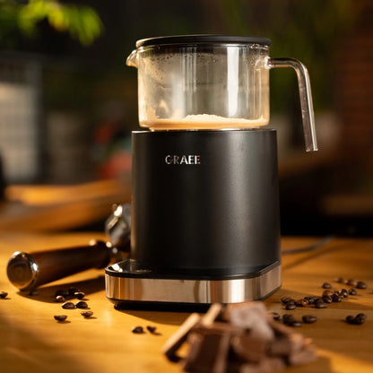 Graef Glass Induction Milk Frother - Black, 6 Automatic Programmes Image 7