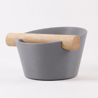 Nordic Espresso Knock Box with Oak Bar