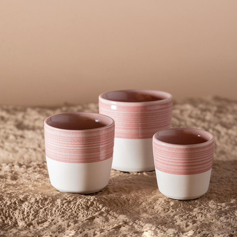 Loveramics Dale Harris Champions Signature Crackle Glaze Cappuccino Cup (200ml) - Pink