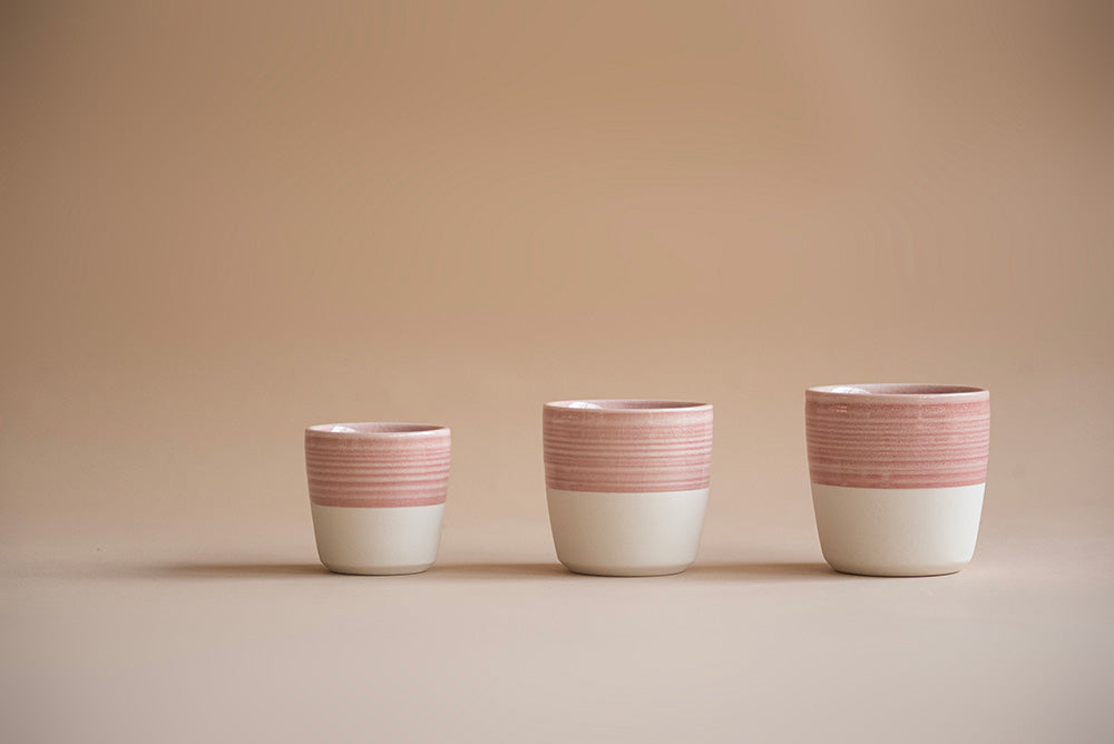 Loveramics Dale Harris Champions Signature Crackle Glaze Cappuccino Cup (200ml) - Pink